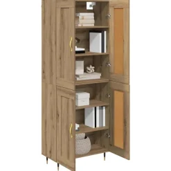 Armoires & Meubles De Rangement-vidaXL Haut Armoire Chêne artisanal 69,5 x 34 x 90 cm chêne artisanal
