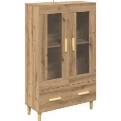 Armoires & Meubles De Rangement-vidaXL Haut Armoire Chêne artisanal 70 x 31 x 115 cm Bois d'ingénierie ch&ecirc;ne artisanal