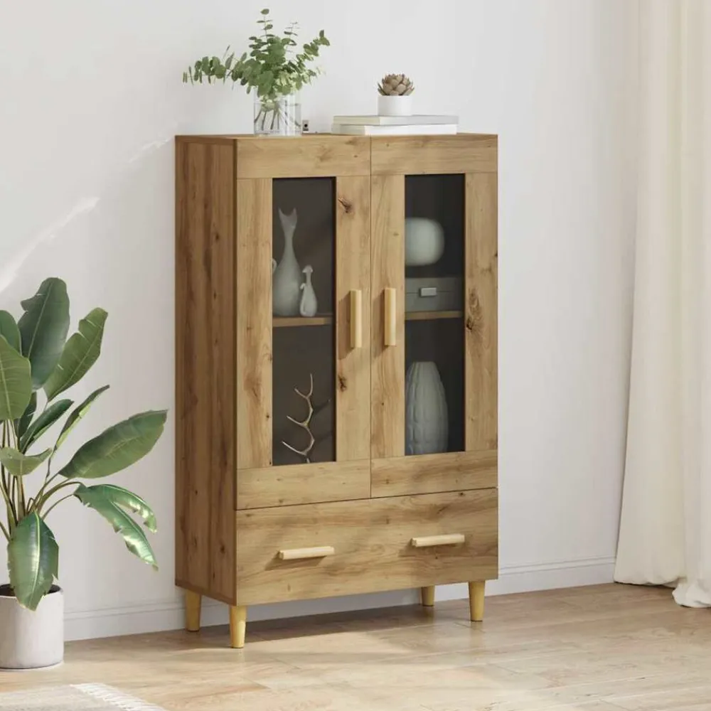 Armoires & Meubles De Rangement-vidaXL Haut Armoire Chêne artisanal 70 x 31 x 115 cm Bois d'ingénierie chêne artisanal