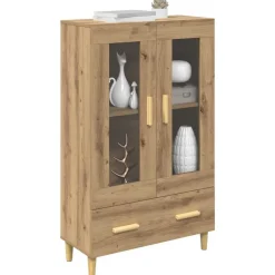 Armoires & Meubles De Rangement-vidaXL Haut Armoire Chêne artisanal 70 x 31 x 115 cm Bois d'ingénierie chêne artisanal