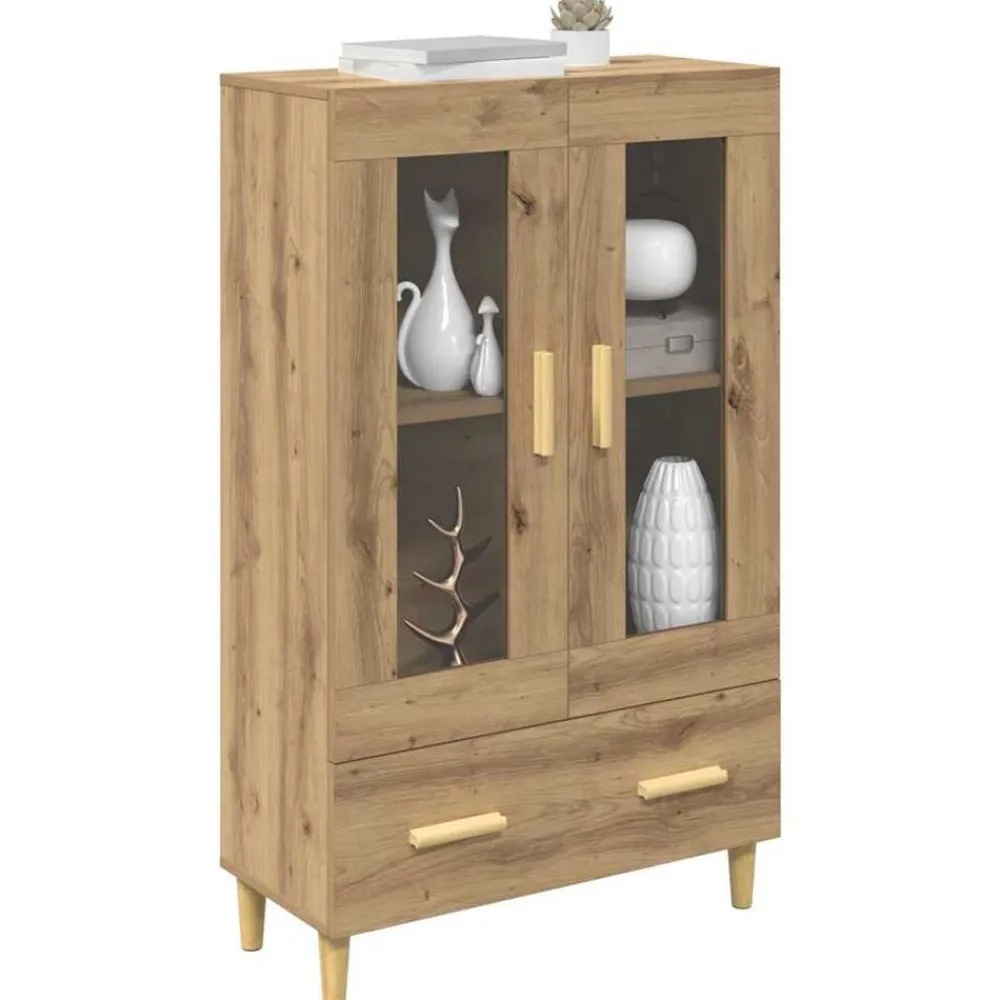 Armoires & Meubles De Rangement-vidaXL Haut Armoire Chêne artisanal 70 x 31 x 115 cm Bois d'ingénierie chêne artisanal