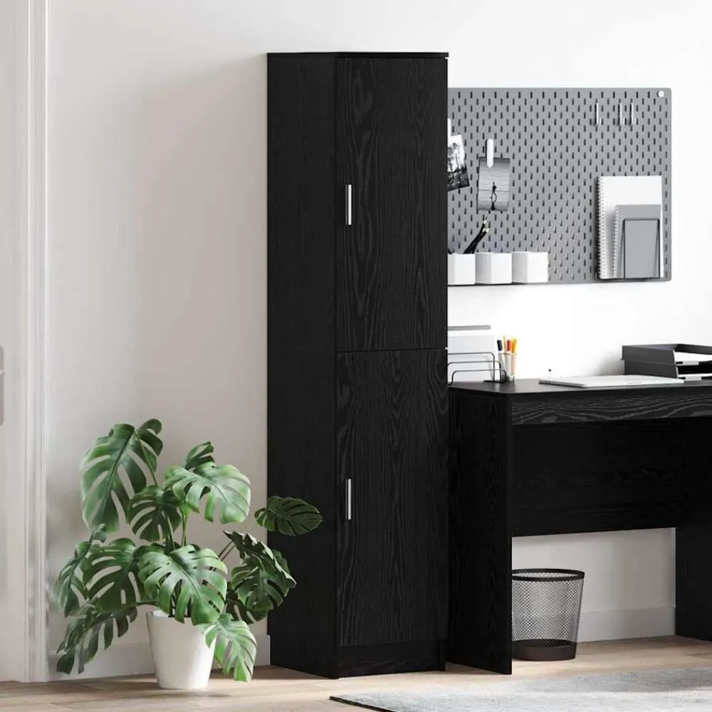 vidaXL Haut Armoire Chêne noir 35 x 39 x 168 cm