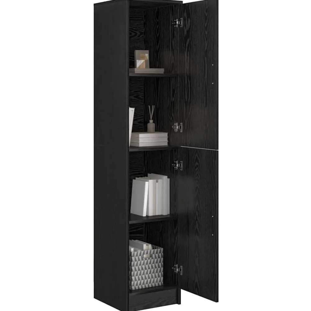 vidaXL Haut Armoire Chêne noir 35 x 39 x 168 cm