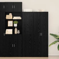 Armoires & Meubles De Rangement-vidaXL Haut Armoire Chêne noir 45 x 42,5 x 185 cm Ch&ecirc;ne noir
