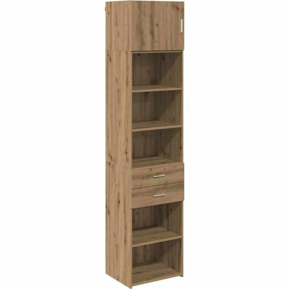 vidaXL Haut Armoire Montage mural Chêne artisanal 50 x 42,5 x 225 cm