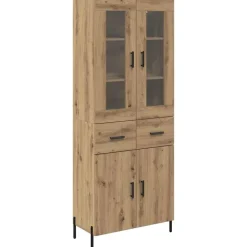 Armoires & Meubles De Rangement-vidaXL Haut Armoire Montage mural Chêne artisanal 69,5 x 34 x 180 cm ch&ecirc;ne artisanal