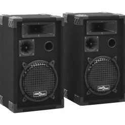 Appareils Électroniques-vidaXL Haut-parleurs scène Hifi passifs professionnels 2 pcs 800W Noir