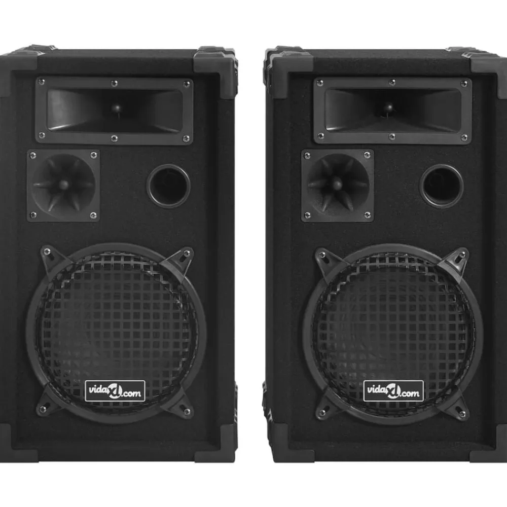 Appareils Électroniques-vidaXL Haut-parleurs scène Hifi passifs professionnels 2 pcs 800W Noir