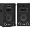Appareils Électroniques-vidaXL Haut-parleurs scène Hifi passifs professionnels 2 pcs 800W Noir