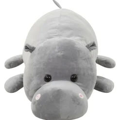vidaXL hippopotame en peluche Gris