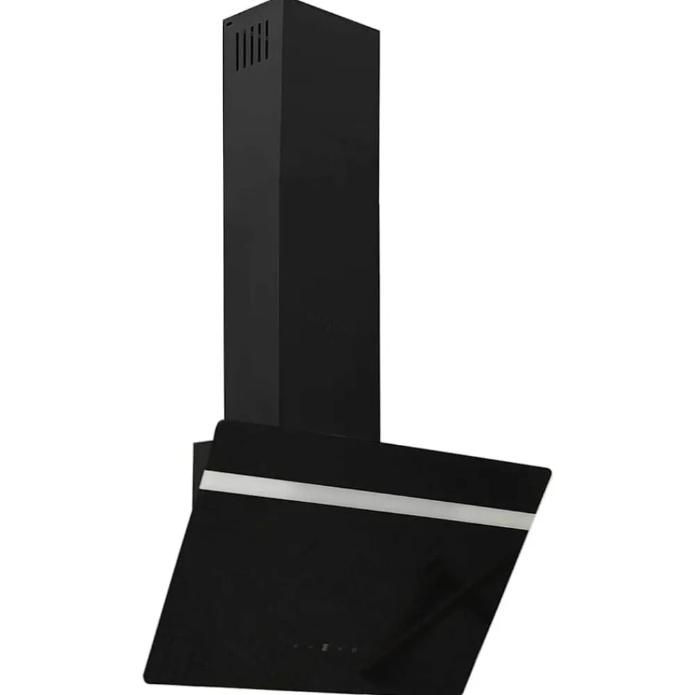 Arts De La Table & Arts Culinaires-vidaXL Hotte murale 60 cm Acier et verre trempé Noir