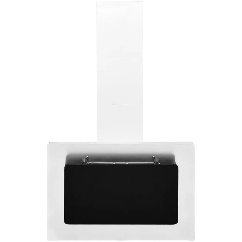 vidaXL Hotte murale 60 cm Acier inoxydable et verre trempé é
