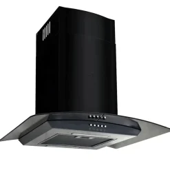 vidaXL Hotte murale Acier inoxydable 756 m³/h 60 cm Noir