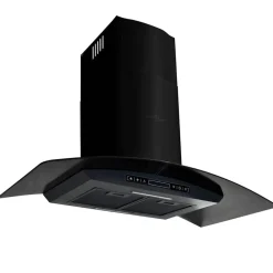 Arts De La Table & Arts Culinaires-vidaXL Hotte murale Acier inoxydable 756 m³/h 90 cm Noir