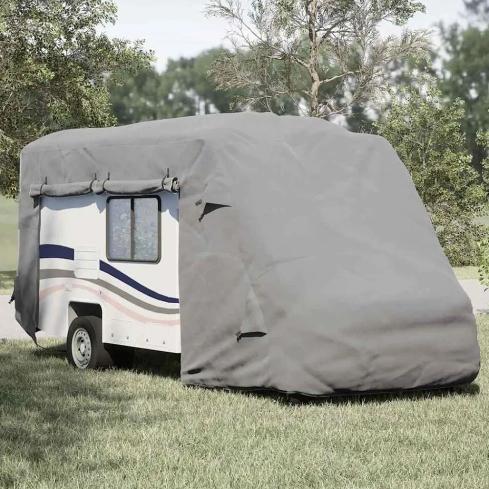 vidaXL Housse de camping-car gris 570x235x275 cm tissu non tissé