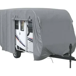 vidaXL Housse de caravane gris 460x250x220 cm tissu non tissé