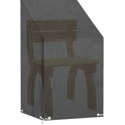 vidaXL Housse de chaise de jardin 8 œillets 65x65x80/120 cm PE