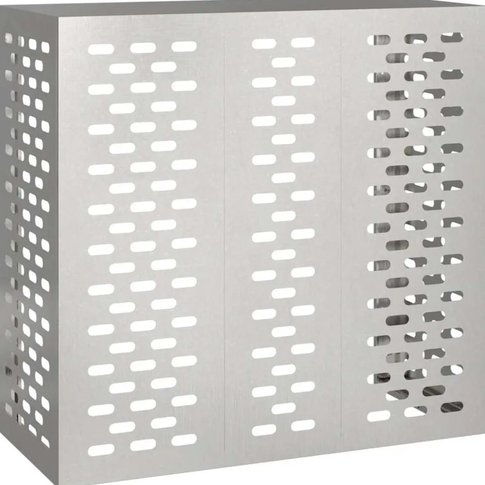 Accessoires Pour Appareils Électroménagers-vidaXL Housse de climatiseur Argent 110 x 50 x 105 cm Acier inoxydable