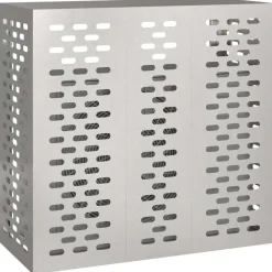 Accessoires Pour Appareils Électroménagers-vidaXL Housse de climatiseur Argent 110 x 50 x 105 cm Acier inoxydable