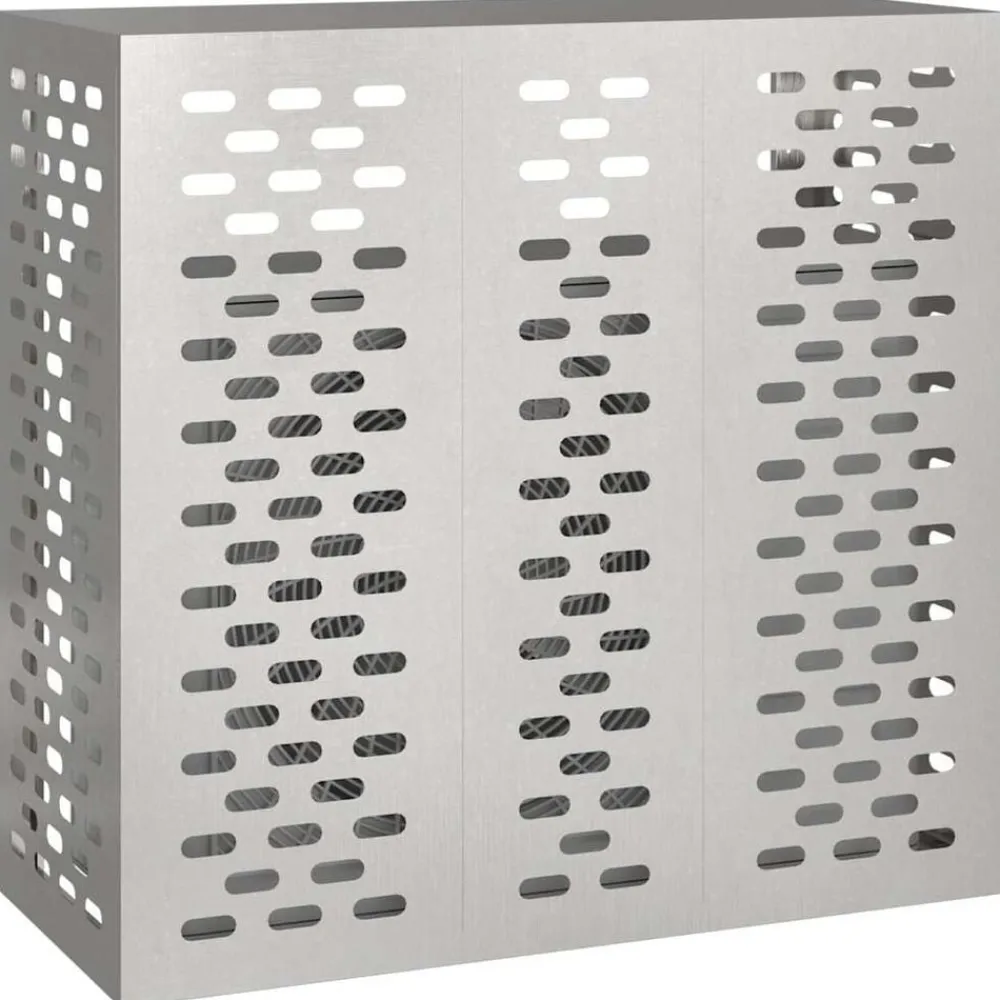 Accessoires Pour Appareils Électroménagers-vidaXL Housse de climatiseur Argent 110 x 50 x 105 cm Acier inoxydable