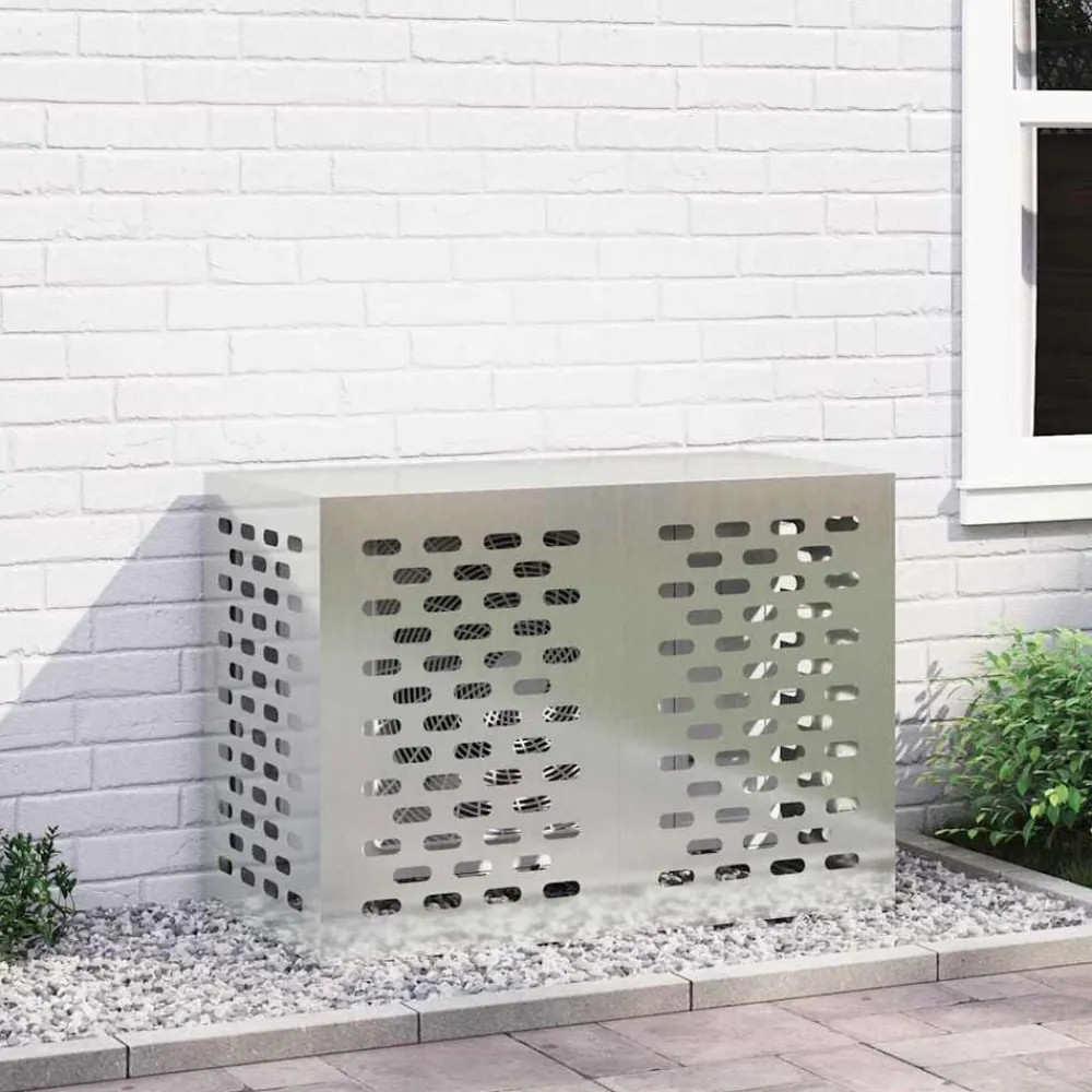 vidaXL Housse de climatiseur Argent 100 x 50 x 70 cm