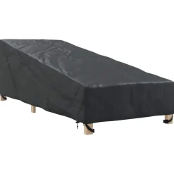 vidaXL Housse de meubles d'extérieur Noir 195 x 76 x 82 cm