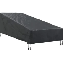 vidaXL Housse de meubles d'extérieur Noir 195 x 76 x 82 cm