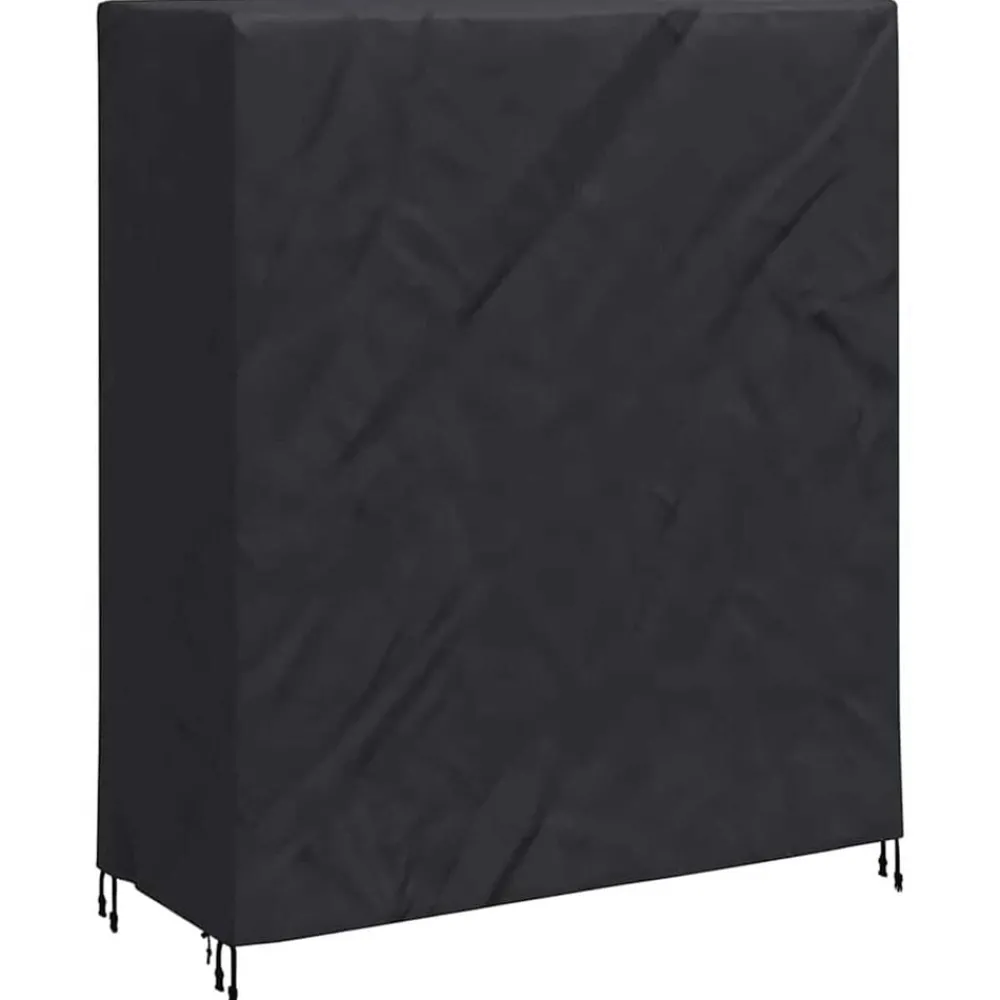 vidaXL Housse de Table de Pingpong Uni Noir 165 x 70 x 185 cm tissu
