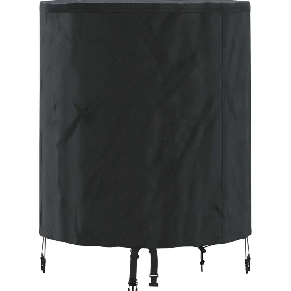 vidaXL Housse de Table Uni Noir 62 x 62 x 70 cm tissu