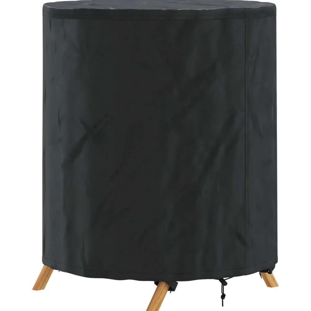 vidaXL Housse de Table Uni Noir 62 x 62 x 70 cm tissu