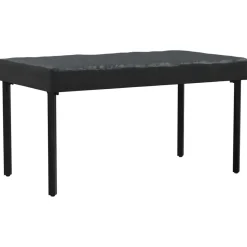 Accessoires Pour Meubles D'Extérieur-vidaXL Housse de Table Uni Noir 122 x 72 x 15 cm tissu