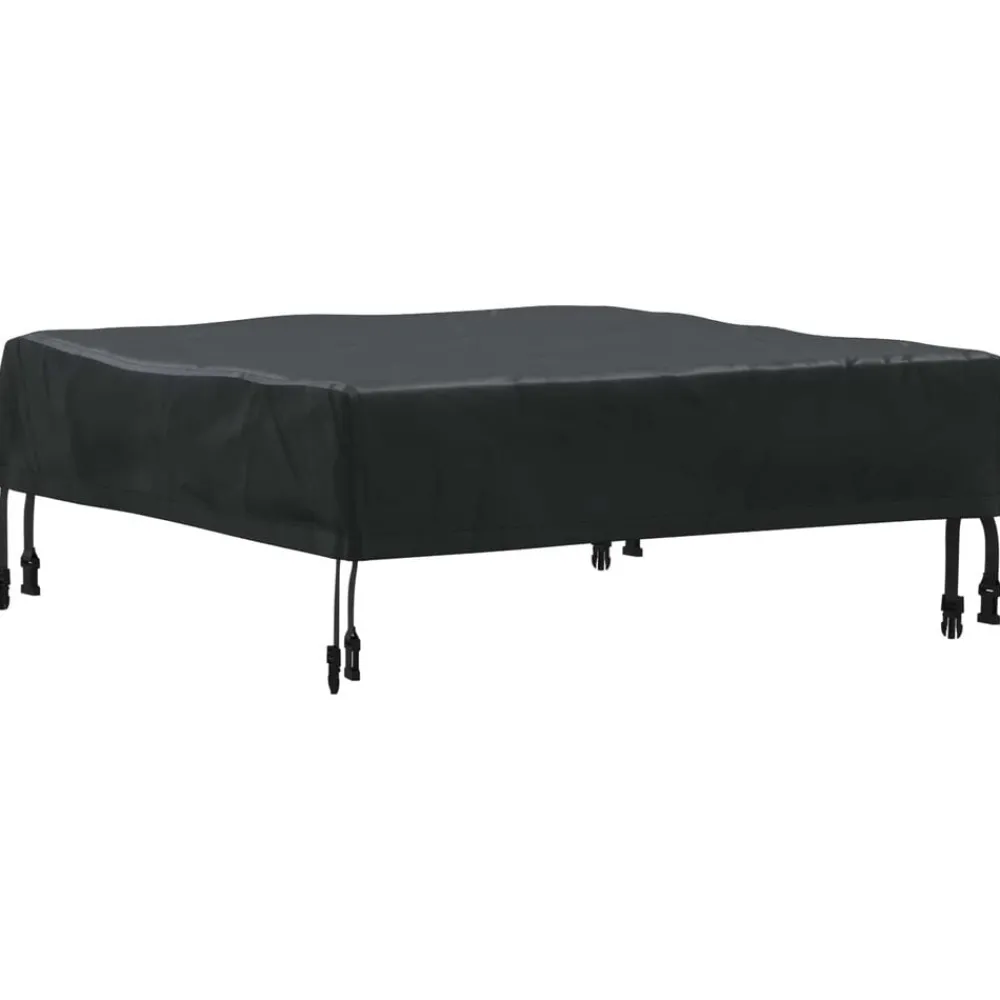 Accessoires Pour Meubles D'Extérieur-vidaXL Housse de Table Uni Noir 62 x 62 x 15 cm Tissu Oxford 600D