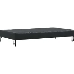 Accessoires Pour Meubles D'Extérieur-vidaXL Housse de Table Uni Noir 122 x 72 x 15 cm tissu