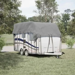 vidaXL Housse de toit de caravane gris tissu non tissé