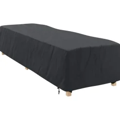 Accessoires Pour Meubles D'Extérieur-vidaXL Housse de Transat Uni Noir 74 x 210 x 40 cm tissu