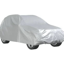 vidaXL Housse de voiture SUV avec sangles à boucle complète argenté M