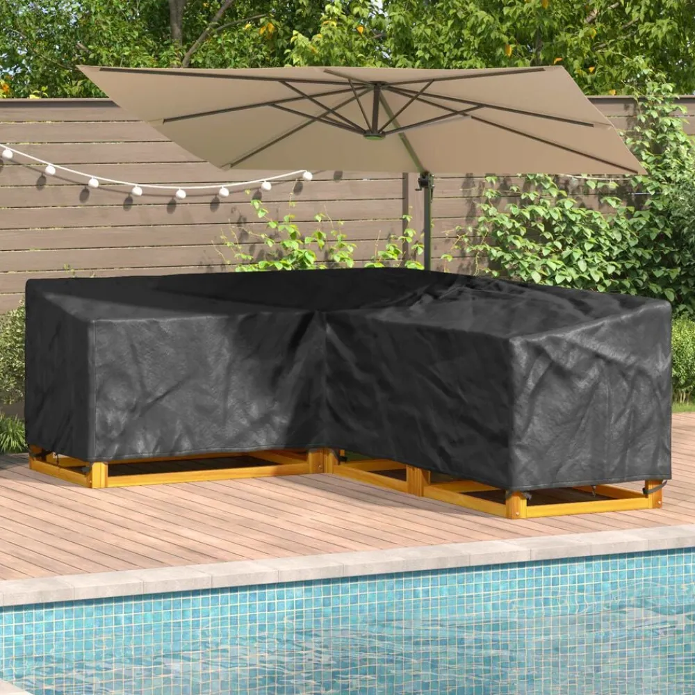 Accessoires Pour Meubles D'Extérieur-vidaXL Housse pour meubles Noir 250 x 180 x 80 cm Tissu Oxford 600D