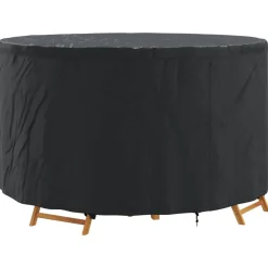 Accessoires Pour Meubles D'Extérieur-vidaXL Housse pour meubles Noir 157 x 157 x 71 cm Tissu Oxford 600D