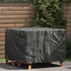 Accessoires Pour Meubles D'Extérieur-vidaXL Housse pour meubles Uni Noir 113 x 113 x 73 cm 210D