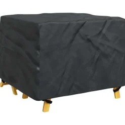 Accessoires Pour Meubles D'Extérieur-vidaXL Housse pour meubles Uni Noir 113 x 113 x 73 cm 210D