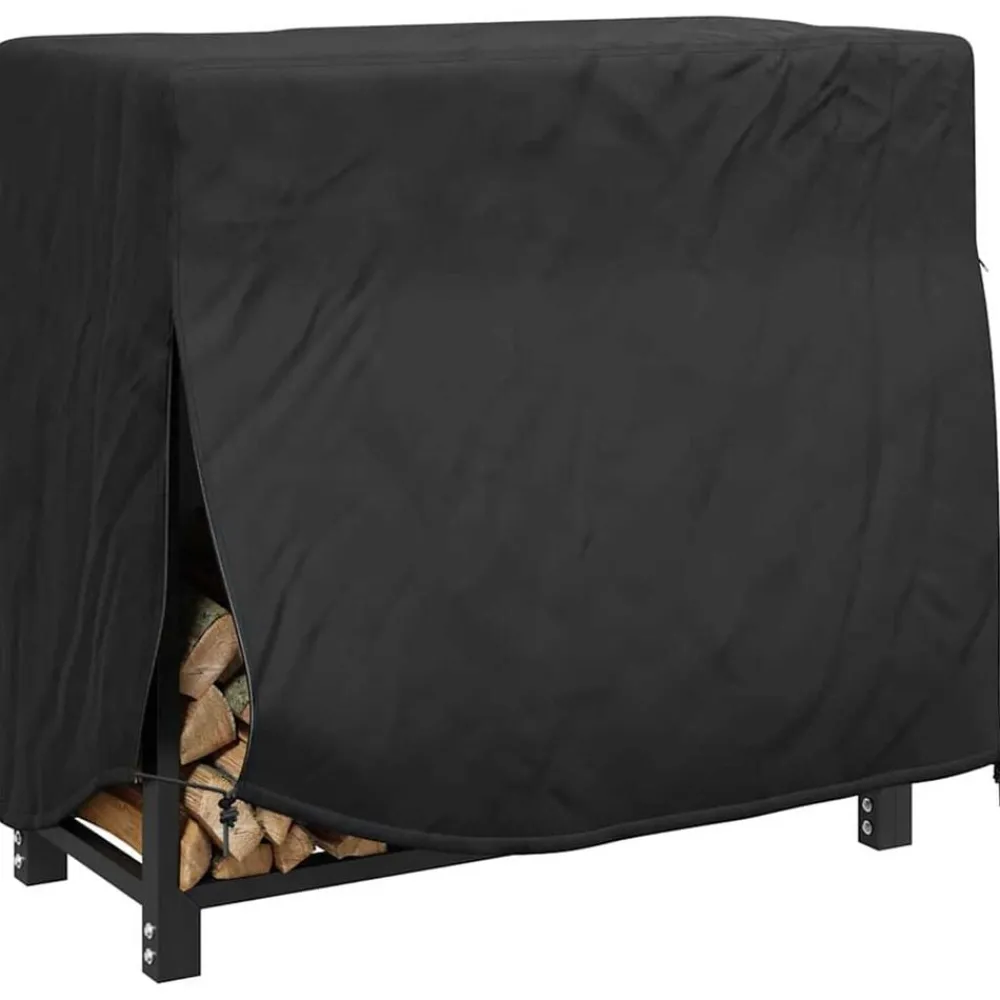 Accessoires Pour Meubles D'Extérieur-vidaXL Housse pour range-bûches Uni Noir tissu Oxford 420D