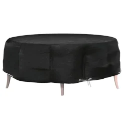 vidaXL Housse pour salon îlot 8 œillets Ø188x50 cm rond