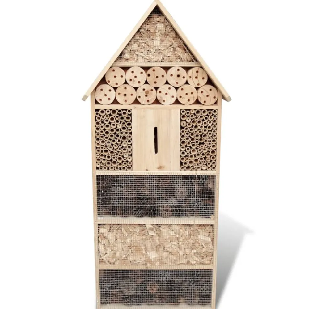 vidaXL Hôtel à insectes XXL 45,5x15x99 cm