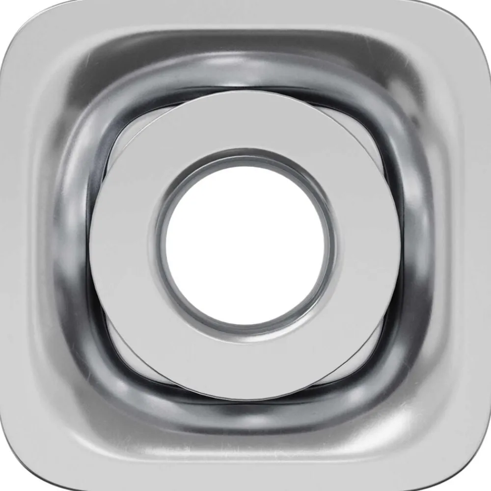Accessoires De Quincaillerie-vidaXL Insert de tube fileté 2 pcs Noir et argent Acier galvanisé