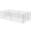 vidaXL Jardinière à gabion Acier galvanisé 180 x 90 x 50 cm