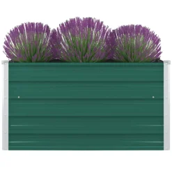 vidaXL Jardinière 100 x 100 x 45 cm Acier galvanisé