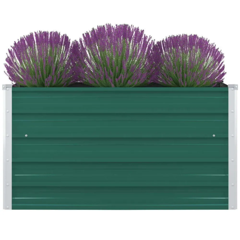 vidaXL Jardinière 100 x 100 x 45 cm Acier galvanisé