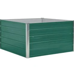 vidaXL Jardinière 100 x 100 x 45 cm Acier galvanisé