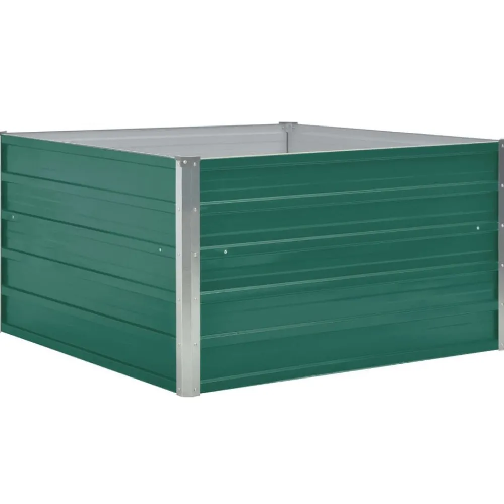 vidaXL Jardinière 100 x 100 x 45 cm Acier galvanisé