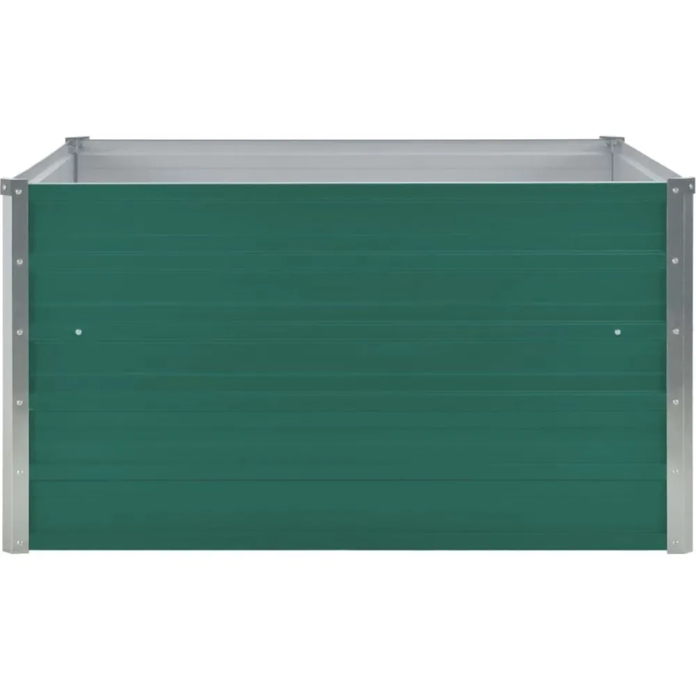 vidaXL Jardinière 100 x 100 x 45 cm Acier galvanisé